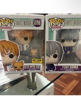 Hot Topic Funko Pop! Kyo with Cat — Orange and Beige Hair